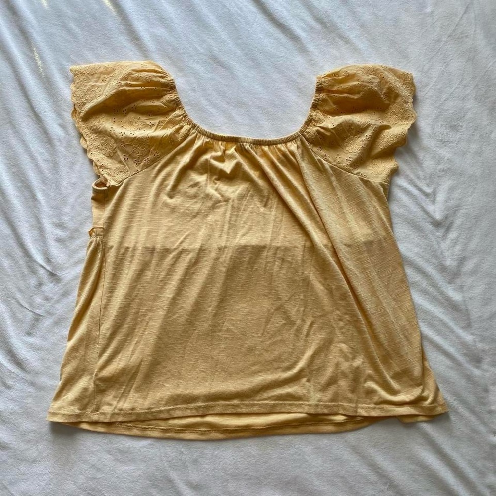 honey yellow lace babydoll top - Picture 7 of 8